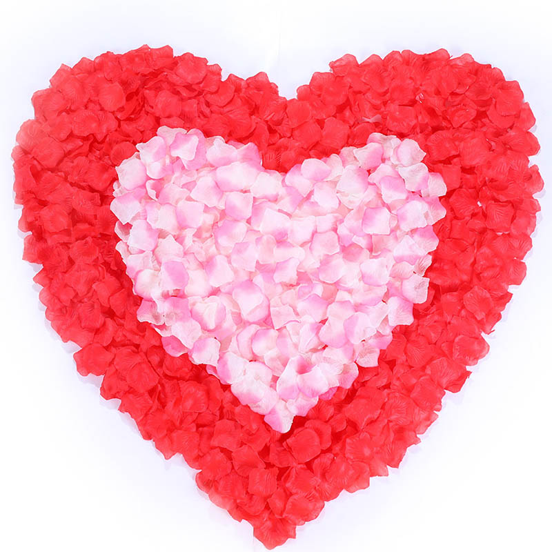 500Pcs/Lot 5*5cm Silk Rose Petals Gold Red 14 Colors Wedding Petale De Rose Mariage Romantic Artificial Rose Flower Petals