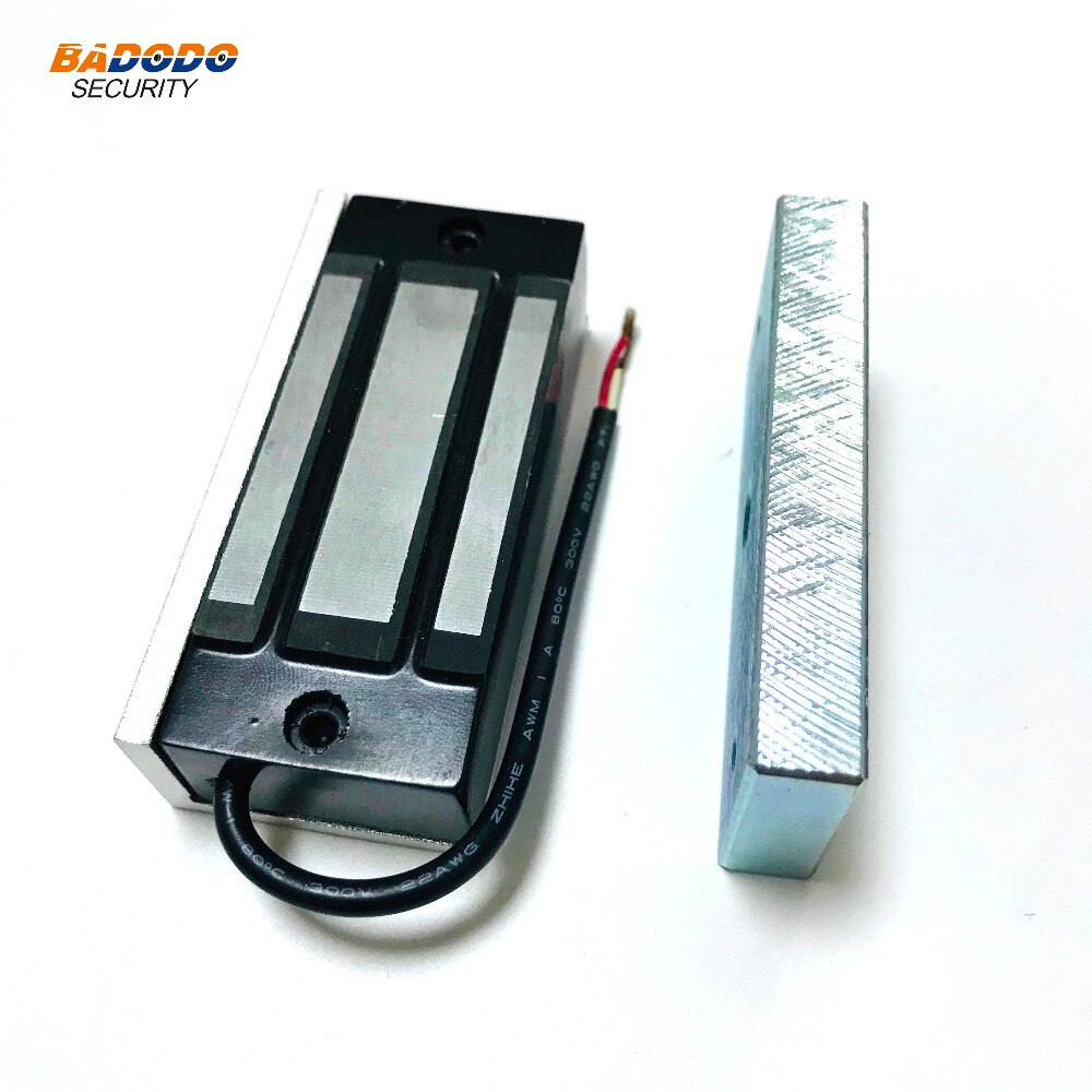 Mini single door electromagnetic lock magnetic lock 60Kg/100Lbs holding force for showcase cabinet door frameless glass door