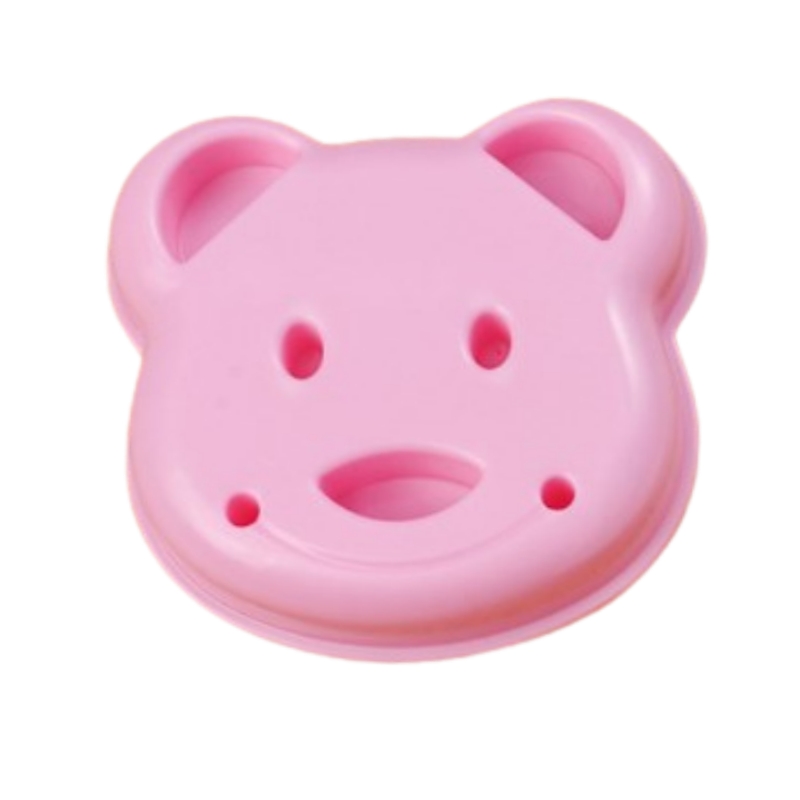Molde para sándwich de oso de peluche, cortador para hacer pan tostado, lindo, herramientas de pastelería para hornear, accesorios de cocina de alimentos interesantes para niños: Verde militar