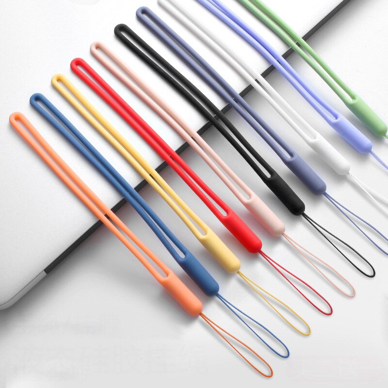 Smycz silikonowa do telefonu iPhone Xiaomi Huawai vivo telefon paski na nadgarstek brelok pasek na aparat ID karty siłownia USB wiszące liny