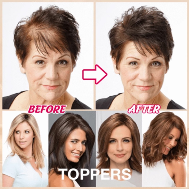 Silky Clip-Op Haar Topper Pruik Hittebestendige Vezel Haarverlenging Voor Vrouwen Nette Front Fringe Haarstukje Natuurlijke Zachte synthetische
