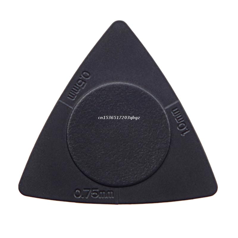 10x ABS scelte impostato plettro triangolare multicolore per chitarra elettrica basso ukulele Dropship: nero