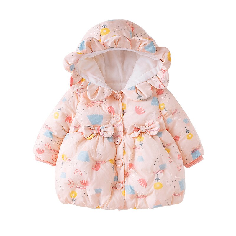 Baby Russland Winter Jacke Säuglings Dicker Baumwolle Schneeanzug Neugeborenen Warme Sonnenblumen Mit Kapuze Jacke für Mädchen Junge Schnee Tragen Mäntel