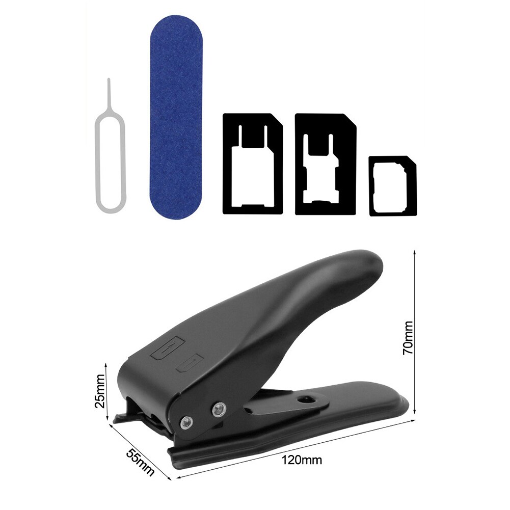 Multifunktion 2 in 1 nano dual micro sim-kort skæreværktøj til apple iphone nokia samsung smartphones tilbehør
