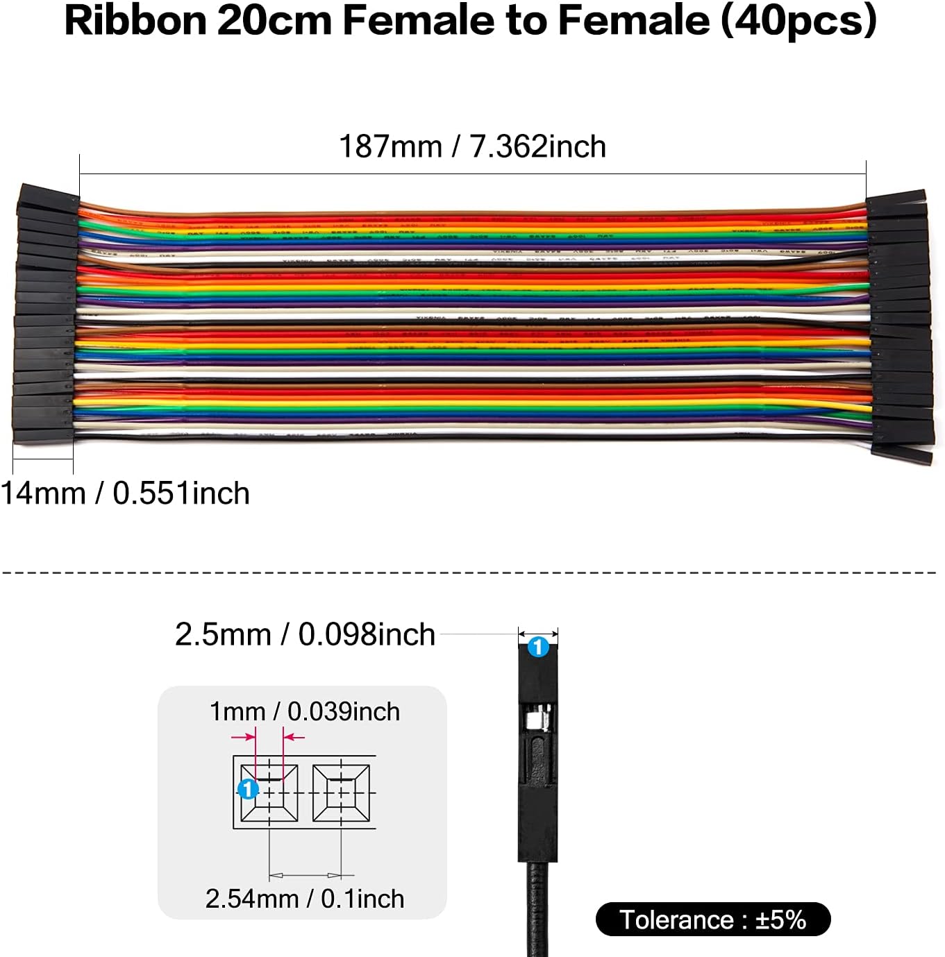 40PIN Dupont Line 10cm 20 30CM Male to Male + Female to Male + Female to Female Jumper Wire Dupont Connector Cable for arduino: L62Q1622