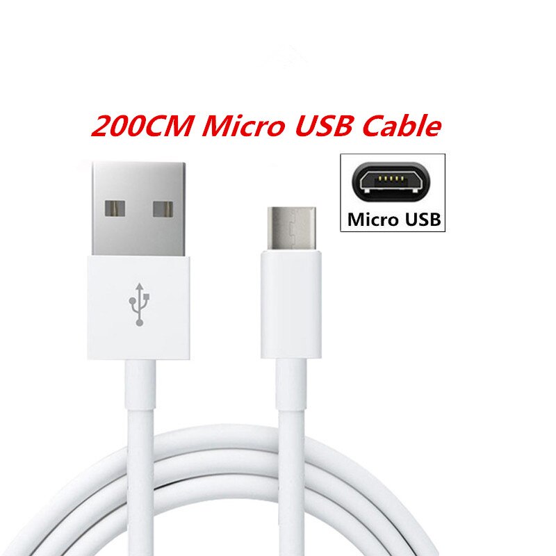 Spina di UE del Caricatore Cavo USB Per Xiaomi Mi 8 A2 Lite A1 9 Pocophone F1 Caricatore della parete Adpater Redmi 5 più di 6 Pro 6A 7 Note 5 6 7 Pro: 2M Micro Cable