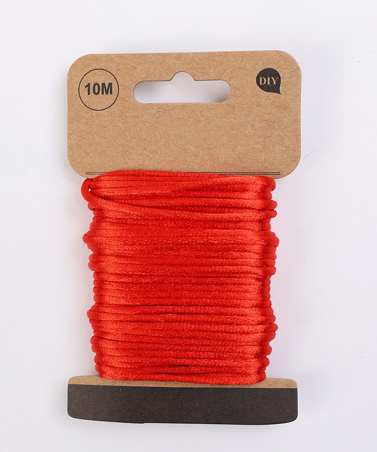 10 Meters Braided Macrame Silk Macrame Cords Rope Thread Wire 2.5 mm DIY Satin Bracelets Making Findings Beading LT20: XT51