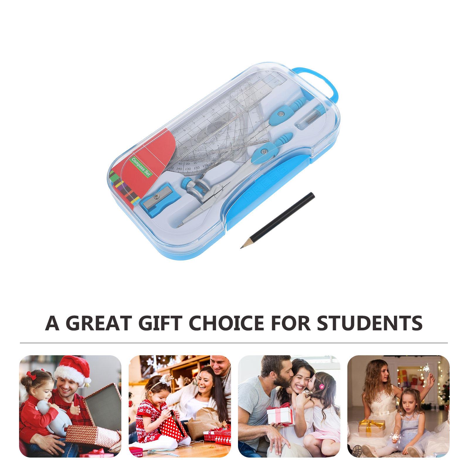 Drafting Tools Set Compass Ruler Drawing Kit for Engineer Student Architect Portable Storage Box Equipped