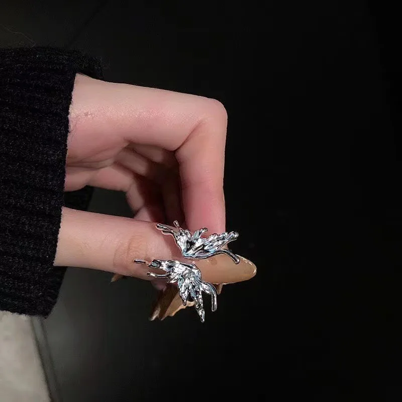 Anillo gótico abierto de serpiente para mujer, anillos ajustables con animales, para reptiles, accesorios de joyería con personalidad Punk, tentáculos de joyería: Multicolor