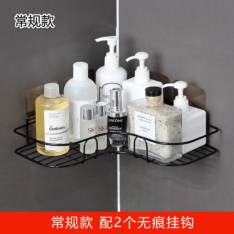 Hole Free Corner Shelf Toilet Rack Dormitory Storage Artifact Toilet Supplies Large Bathroom Tripod: Plum