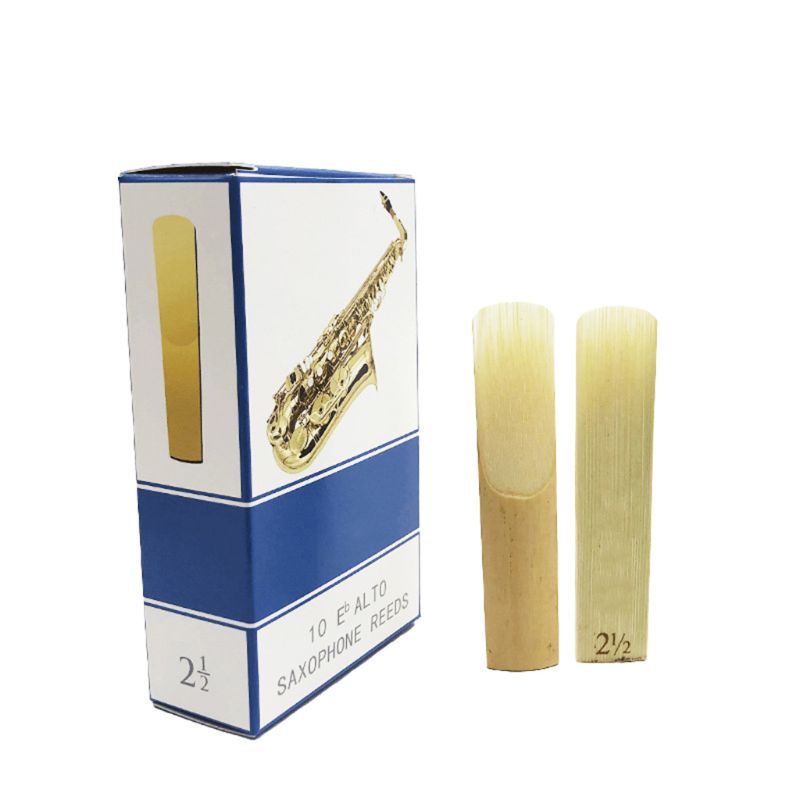 10pcs/set Alto/Soprano/Tenor Saxophone Reeds Strength 2.5 Bb Clarinet Reed G99D
