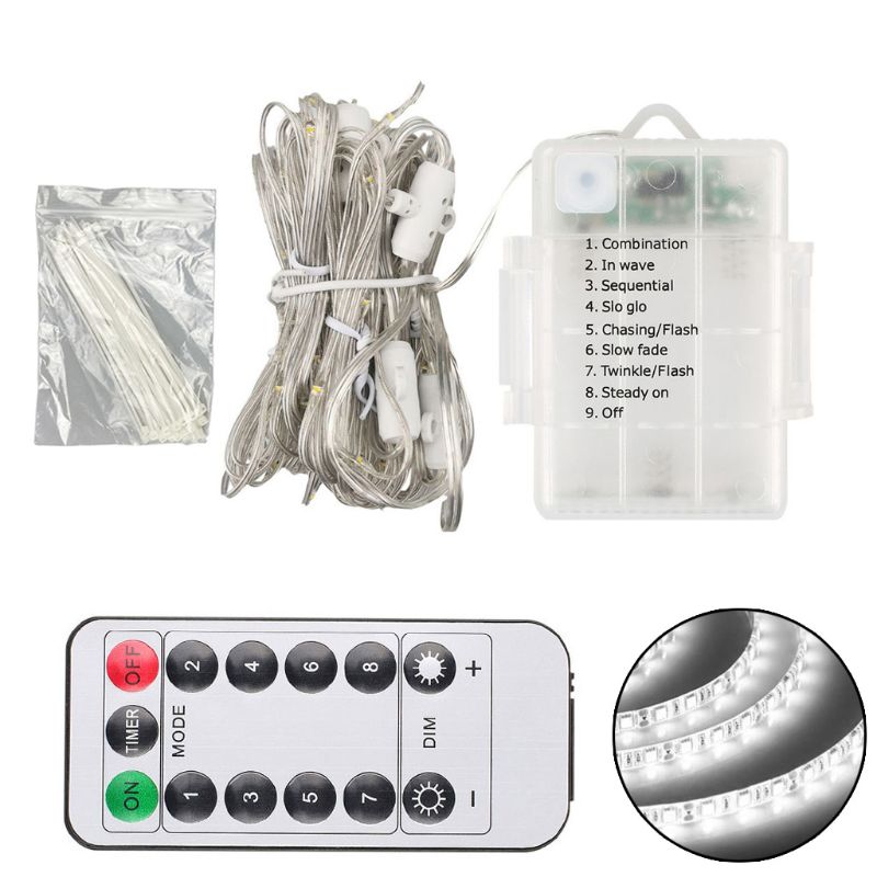 104 LED Umbrella Light Children's Tent Fairy String Light with 8 Mode Push Button Switch