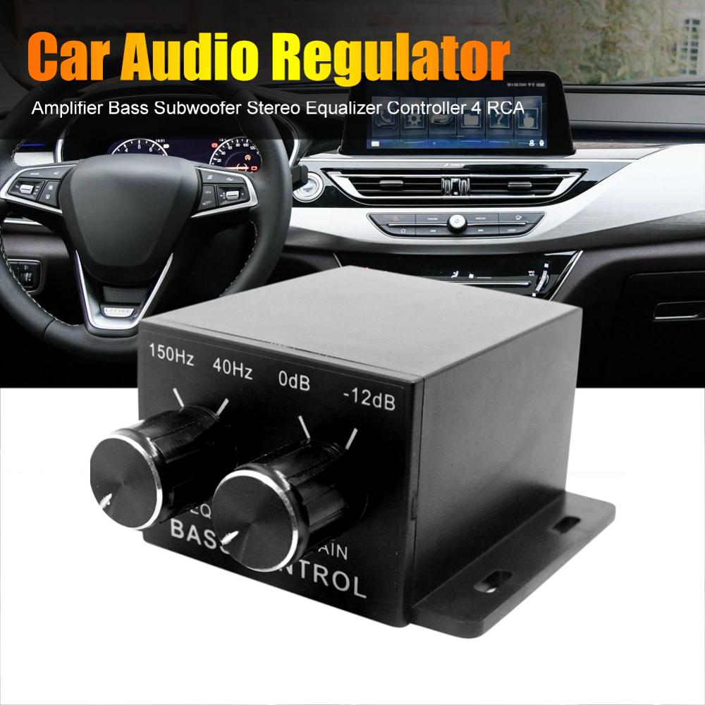 Auto Audio Regulator Versterker Bass Subwoofer Stereo Equalizer Controller 4 Rca Niveau Volume Versterker