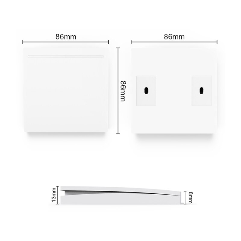 GERMA 433Mhz 86 Type Portable RF Wireless Switch Light Remote Control Switch AC 110V 220V Receiver Smart Switch Wall Panel