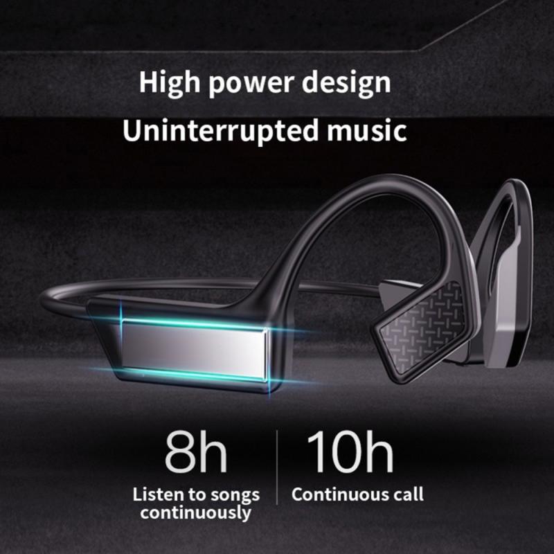 K08 Draadloze Headset Bluetooth 5.0 Beengeleiding Hoofdtelefoon Sport Outdoor Handsfree Licht Geluidskwaliteit Healing Hoofdtelefoon