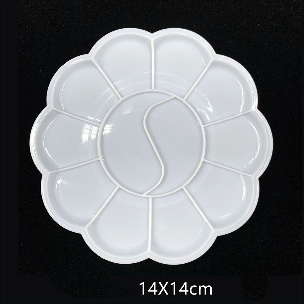 1pc Paint Tray Paint Palettes with Thumb Hole Drawing Tray DIY Craft Art Paint Tray Nail Supplies Painting Pallet: style2