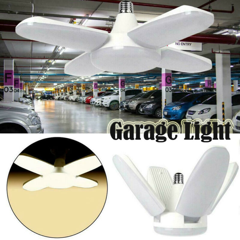 Folding Garage Light Led E27 Three And Four-Leaf Highlighting New Flying Lamp De