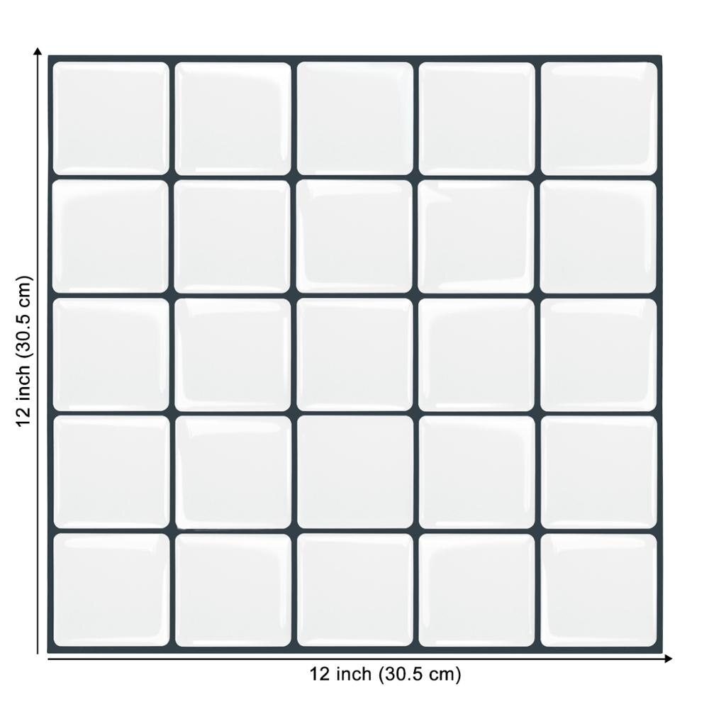 Black Herringbone Style Wall Tiles DIY Kitchen Backsplash Peel And Stick Tiles Waterproof Vinyl Wallpaper