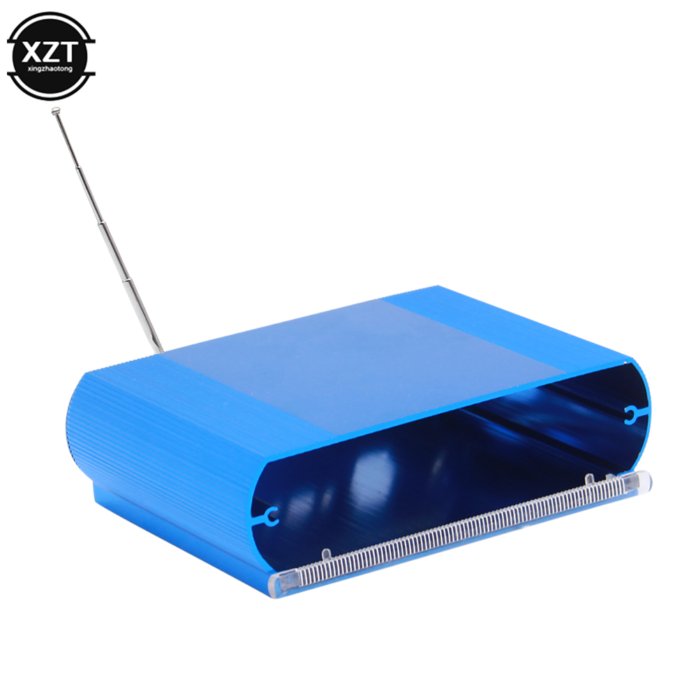 Niebieska aluminiowa obudowa modułu do dekodera Bluetooth WMA Odtwarzacz muzyczny MP3 Moduł radia samochodowego Obsługa USB FM TF