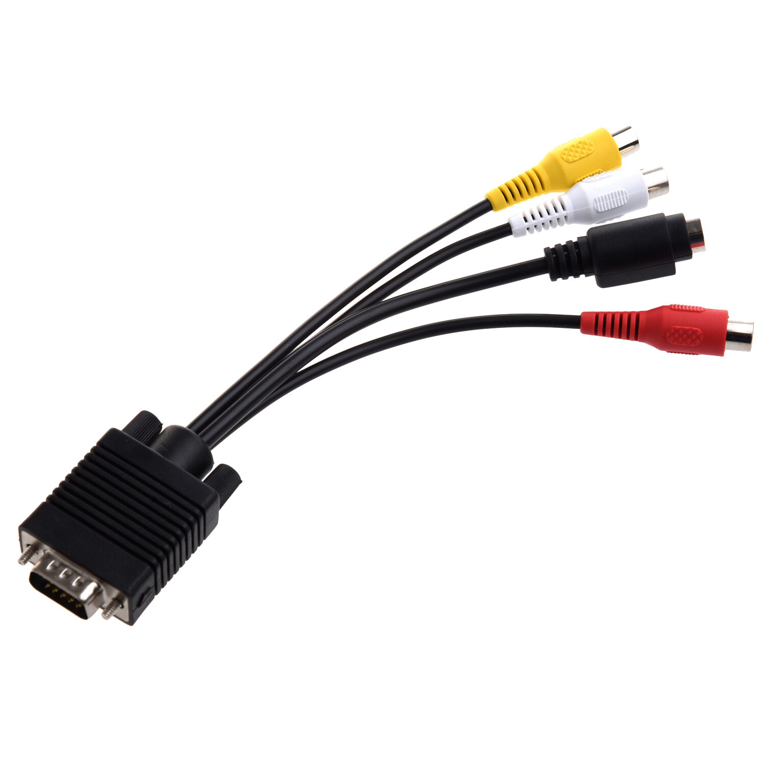 Top Deals Vga Adapter Naar Tv S-Video Rca Out Kabel Voor Pc Video