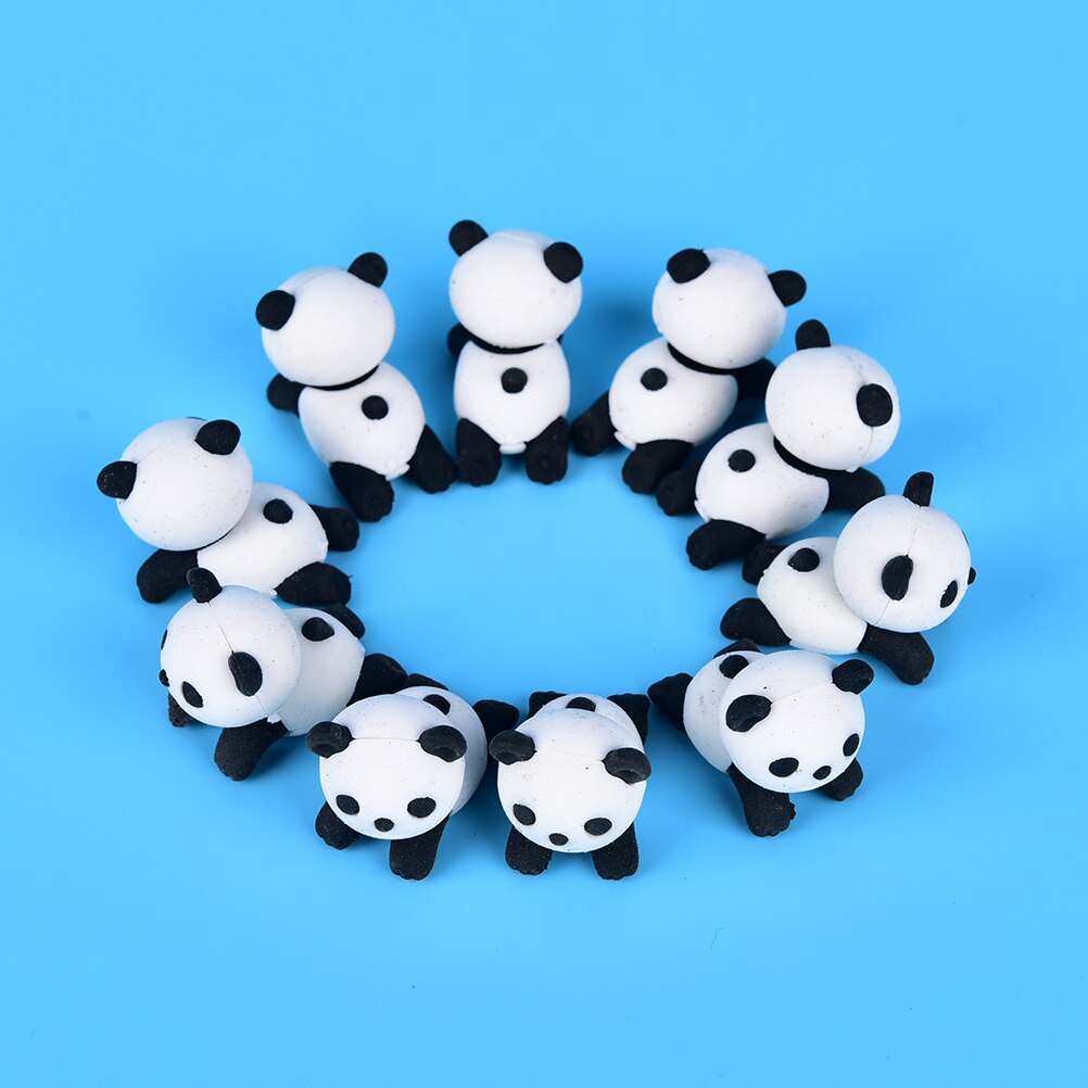 Goma de borrar bonita y creativa con de panda kawaii, material de papelería, material escolar, para niñas, juguetes para niños de 3,3 cm * 3,9 cm 1 unidad
