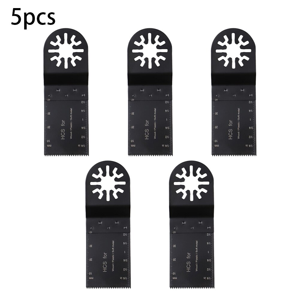 5Pcs 1-3/8Inch Oscillerende Multitool Zaagbladen Cutter Voor Hout Zacht Metaal Snijden Duurzaam en Praktische