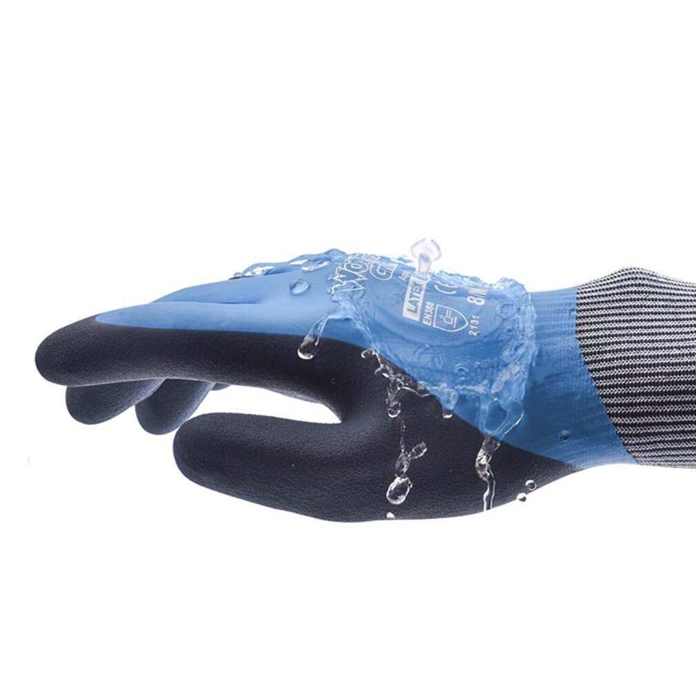 Wonder Grip-guantes WG-318 de seguridad universales, anticortes, resistentes al agua, para jardín, emulsión