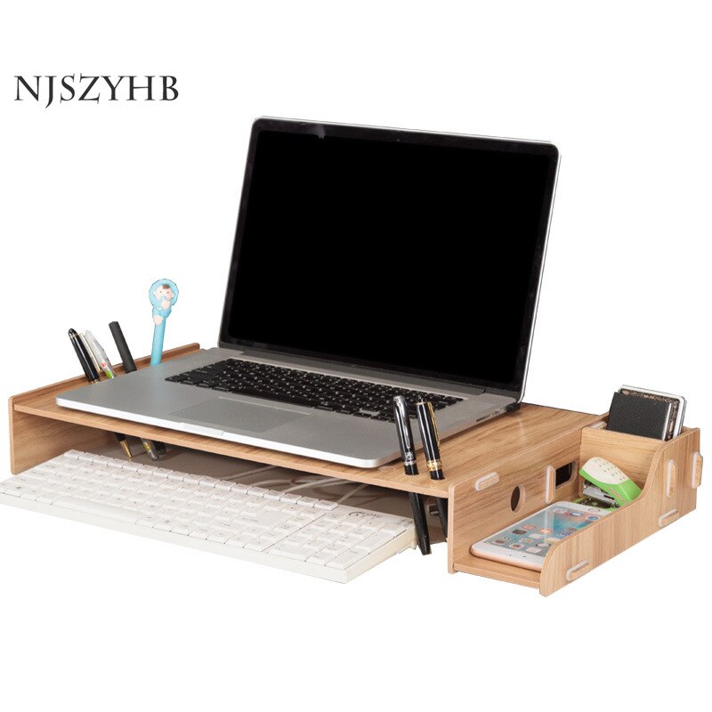 Multifunctional storage rack for Nordic style home simple laptop Phone notebook pen rack laptop stand