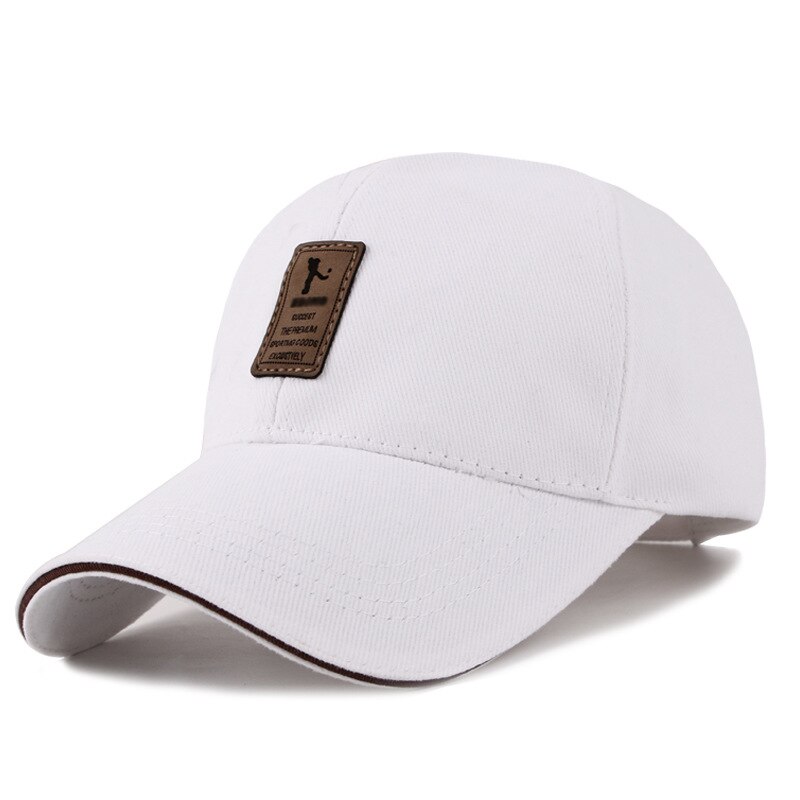 Men's Baseball Caps Street Hip Hop Snapback Cotton Hats Casual Caps for Men and Women Outdoor Sunscreen: White