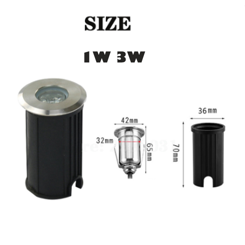 LED U-licht 5W 9W COB Boden Lampe Außen Boden Garten Platz Pfad Begraben Hof Spot Landschaft 110V220V DC12V IP68