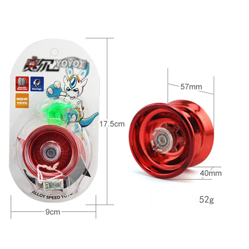Metall yoyo boll barn leksaker bärande snöre trick jojo boll barn spinner roliga yoyo leksaker игрушки