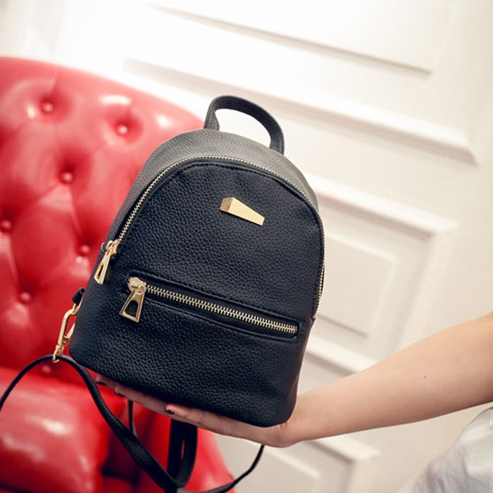 Bolso de viaje Casual para mujer, mochila De Cuero PU, mochila de hombros para Instituto, mochila Femenina Popular