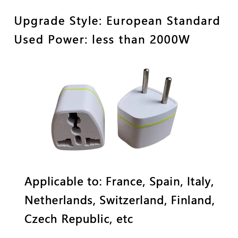 Adaptateur universel AU US UK EU, convertisseur de prise US vers EU, adaptateur de voyage australien KR Euro, prise secteur: Champagne