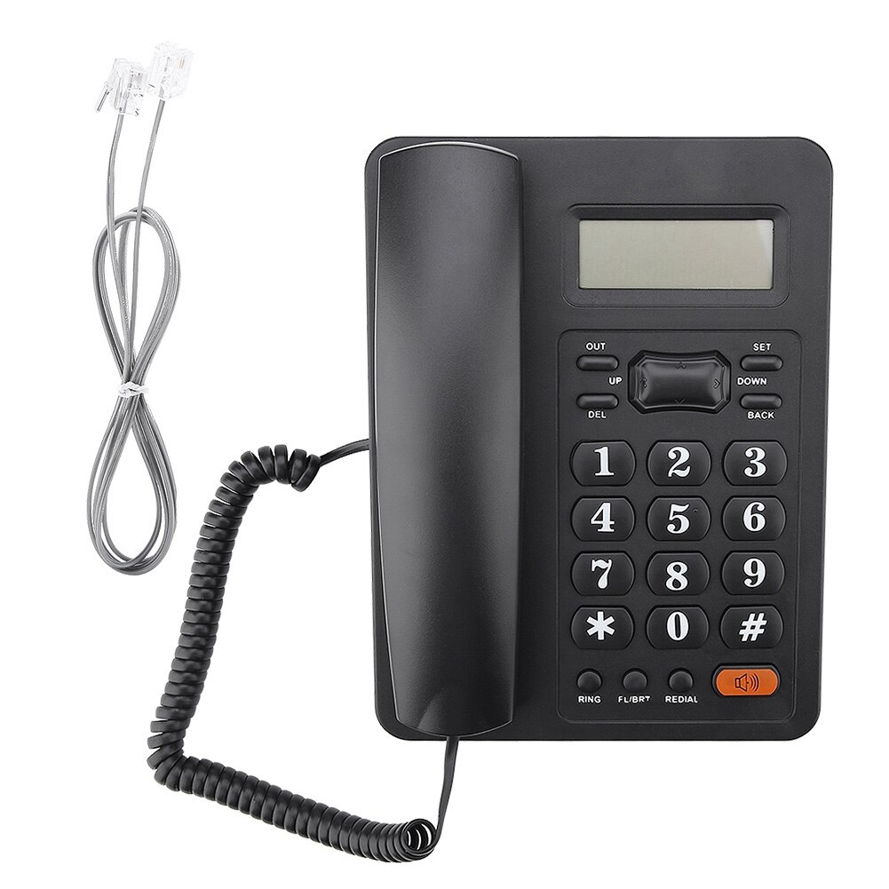 Wired Home Office Caller ID Display Landline Fixed Telephone with Redial Function telefono fijo