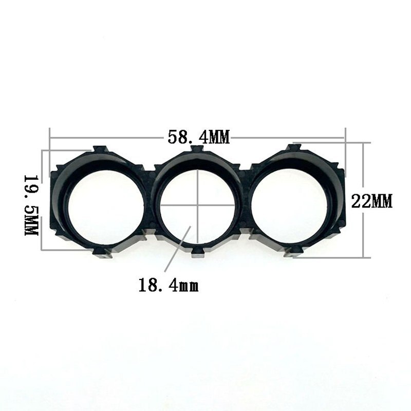 10 Pcs 18650 Lithium Batterij Warmte Houder Beugel Uitlijning Montage Groep Diy Batterij Opbergdoos Case Pack Splicing Base