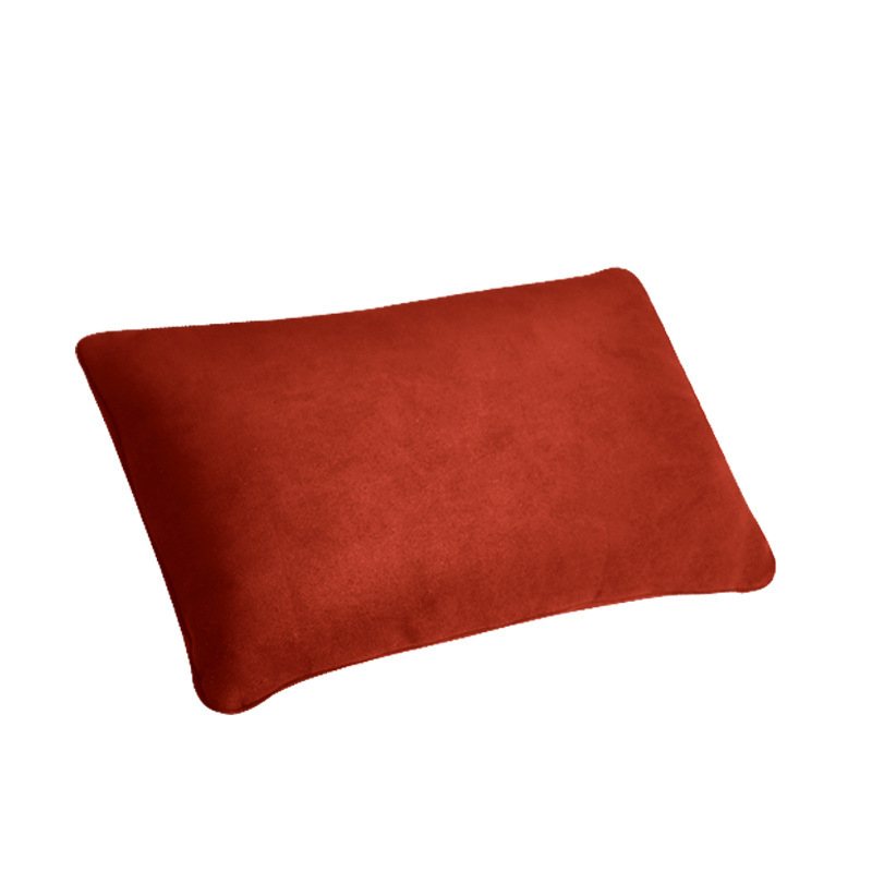 Almohada de cuero para el cuello del coche, reposacabezas para el coche, soporte para el cuello, Maybach, Clase S, suave, Universal: Red 1pcs