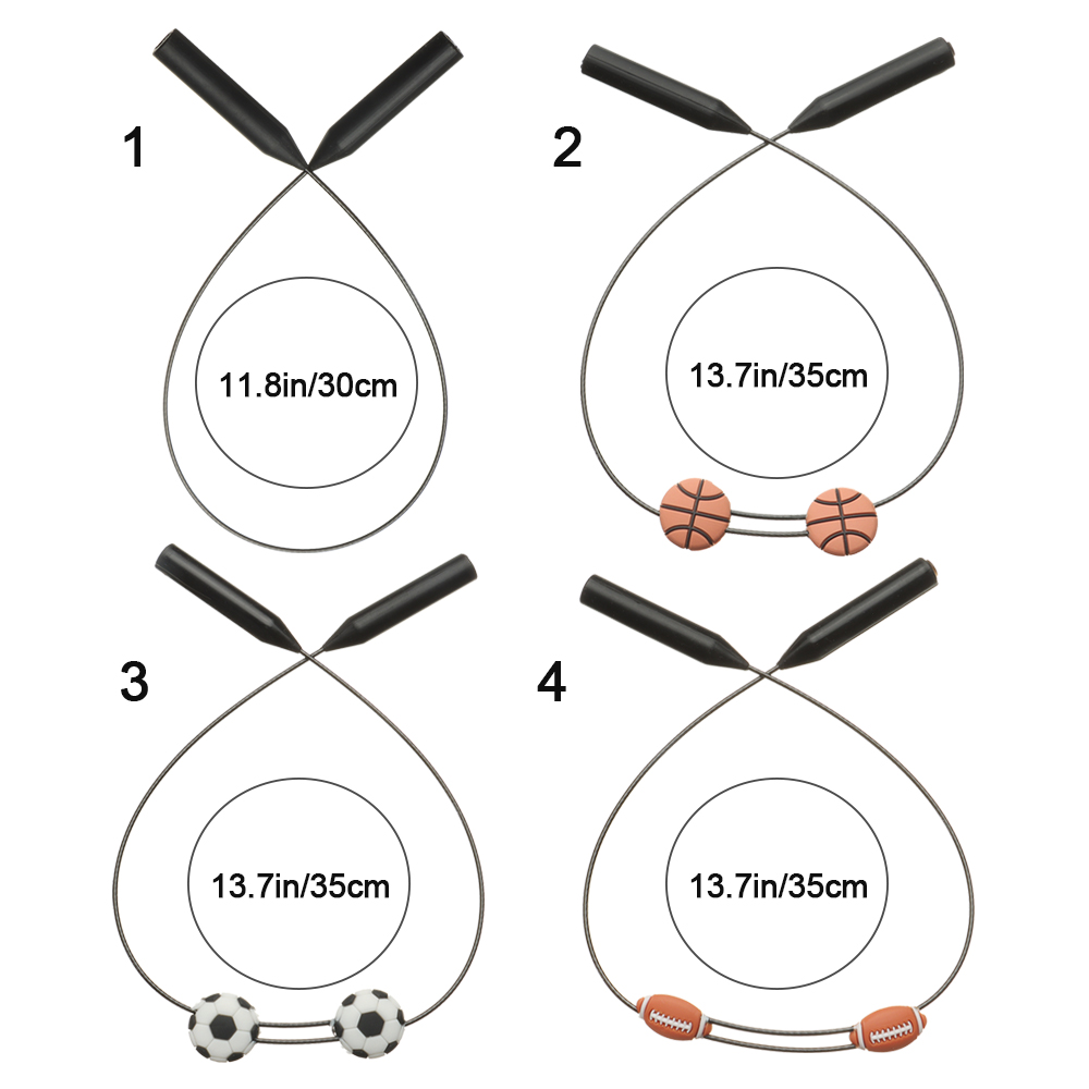 Elastic Silicone Eyeglasses Rope Sport Anti-Slip Adjustable Glasses Strap Durable Child/Adult Glasses Chain Glasses Accessory