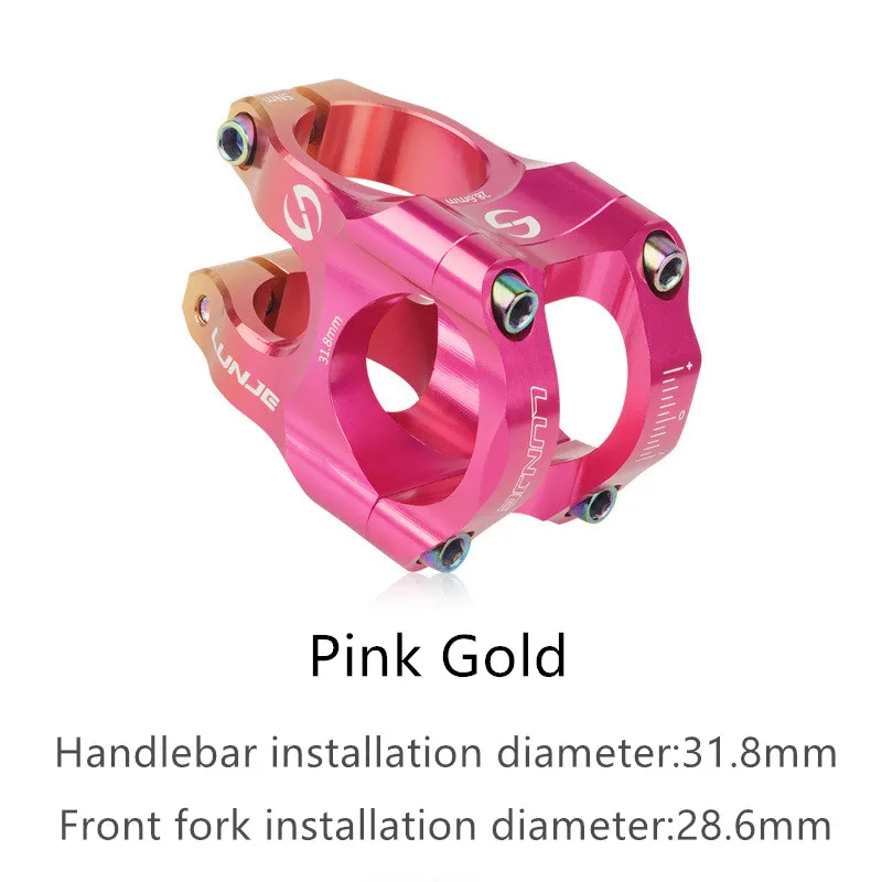 Tige de vélo de route et vtt CNC, pont de vélo de montagne, puissance courte 31.8mm, élévateur d'escalade haute résistance: Bleu marine