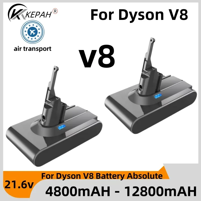 12800mAh/9800mAh 21.6V do baterii Dyson V8 Absolute V8 Animal Li-ion SV10 seria odkurzaczy akumulatory