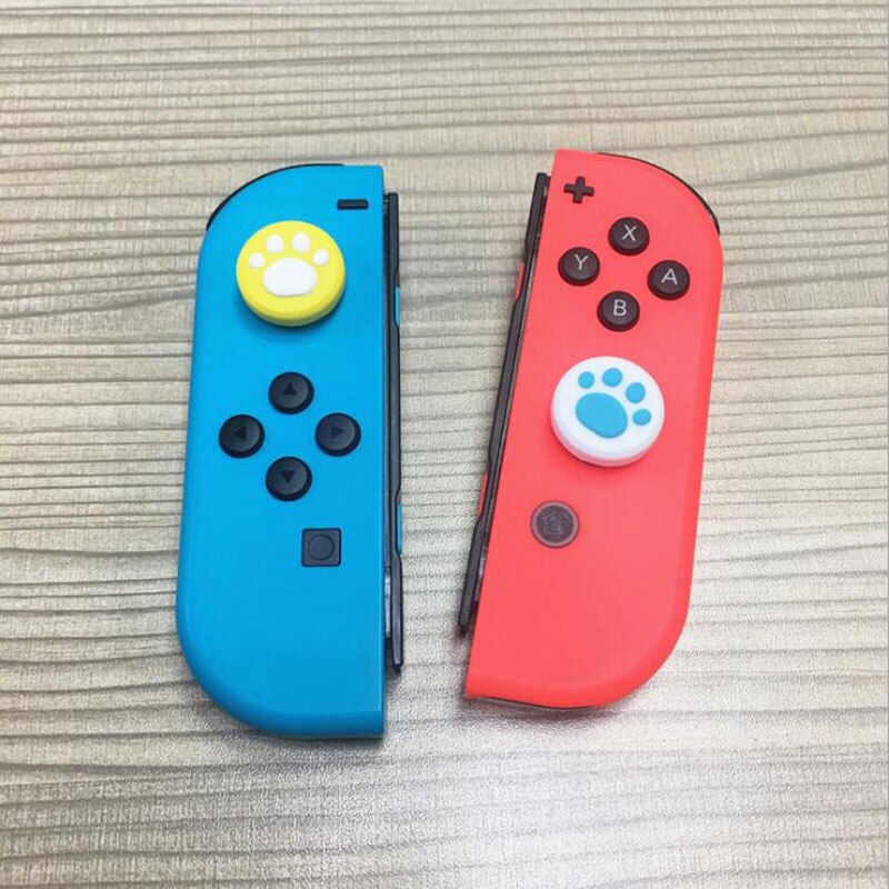 Cubierta de botón para Nintendo Switch, cubierta de Joystick Con agarre de Pata de Gato, bonita, Joy-Con