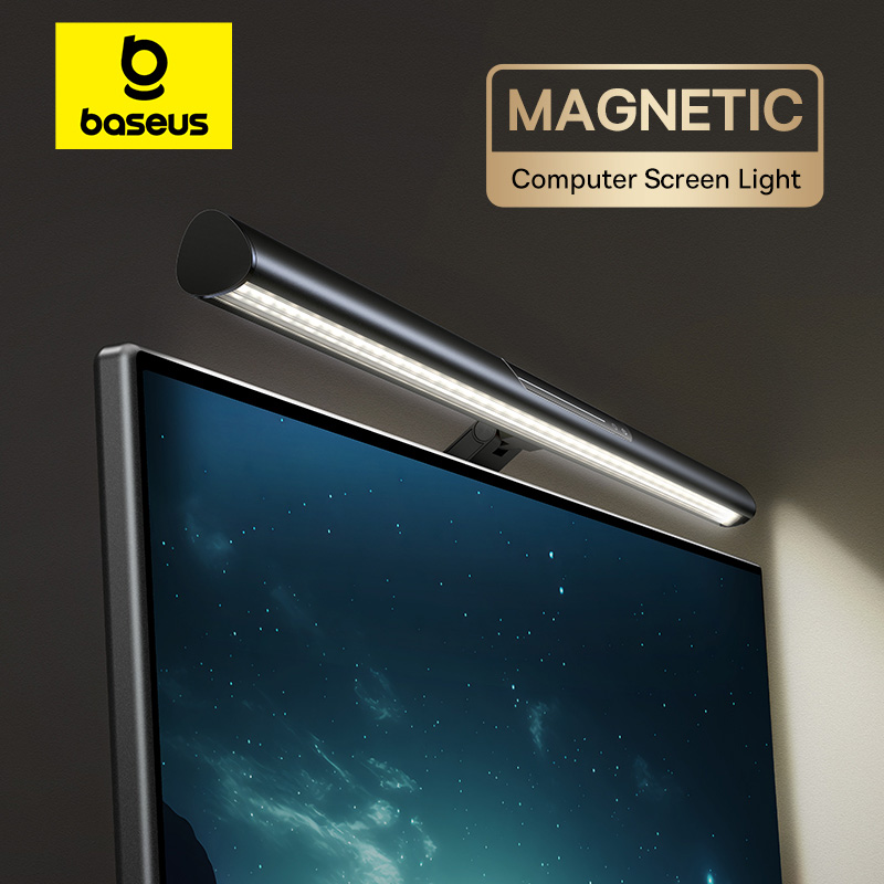 【Neuer 】Baseus Magnetische Computer-Bildschirmleuchte, Schreibtischlampe, Laptop, zum Aufhängen, USB-Licht, Tischlampe, LED-Monitor-Licht, Leselicht