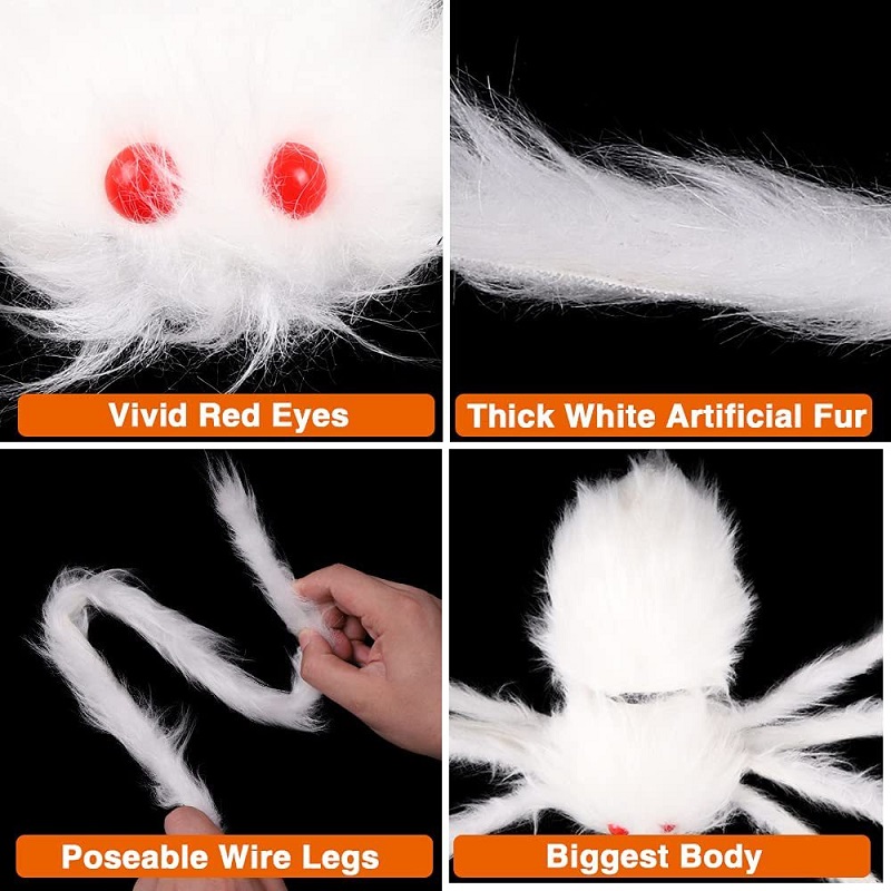 Halloween decoratie, spinnenfeest accessoires, decoraties voor buiten, voor thuis, festival, griezelrekwisieten, spookhuis, spinnenweb evenementen