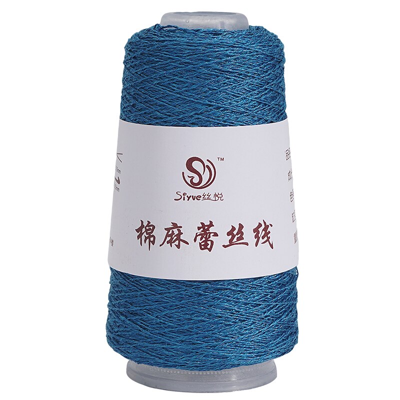 Il filato di lino mercerizzato da 50g è tessuto a mano