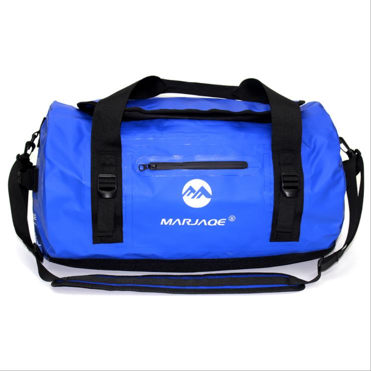 Natação ao ar livre à prova dwaterproof água saco de pesca saco seco acampamento fitness vela impermeável saco de trekking rio ombro oceano pacote: Blue 60L