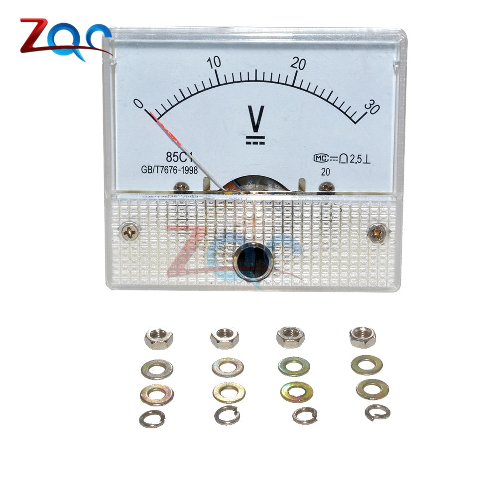 85C1 Dc 30V Analoge Panel Volt Voltage Meter Voltmeter Gauge 0-30V/Dc 50V Analoge panel Volt Voltage Meter Voltmeter Gauge 0-50V