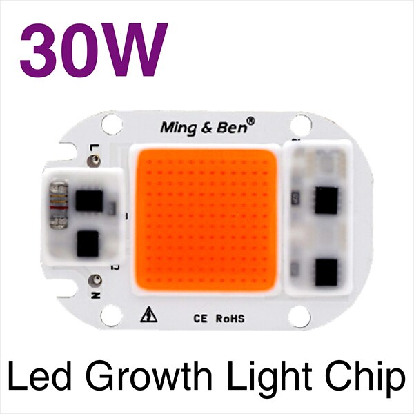 Volledige Spectrum LED COB Chip Voor Groeien Plant-Light 220V 110V 20W 30W 50W Phyto lamp Voor Indoor Plant Zaailing Groeien en Bloem: 30W Full Spectrum / 220V