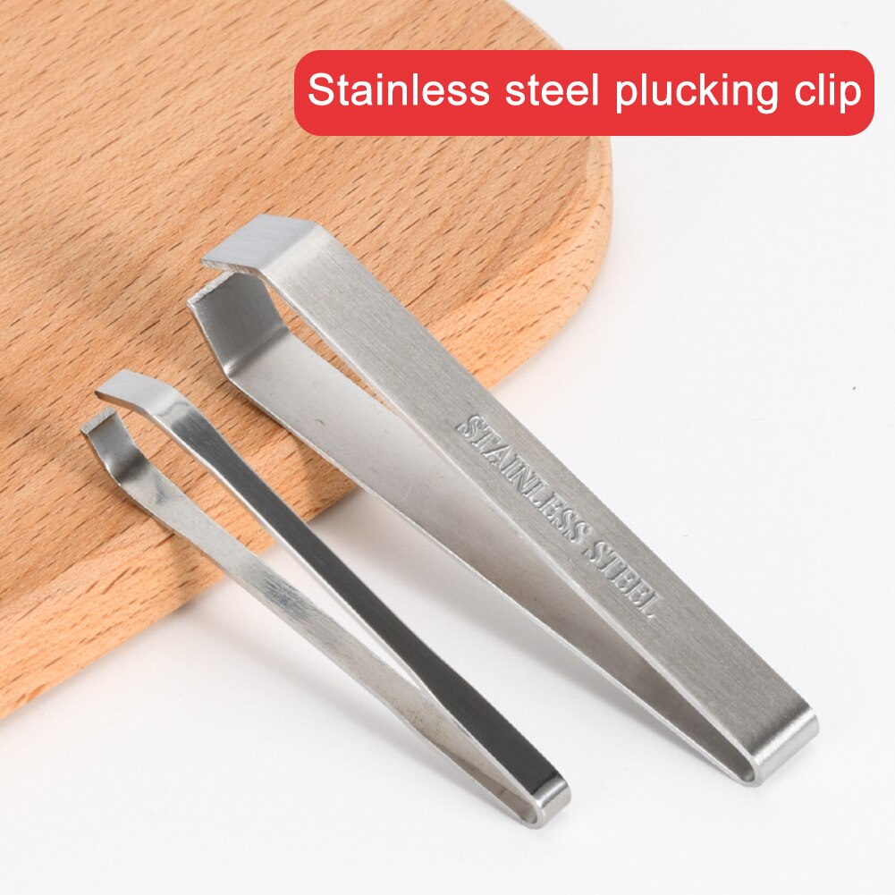 3Pcs Visgraten Pincet Rvs Platte En Slant Pincet Tang Remover Tool P7Ding