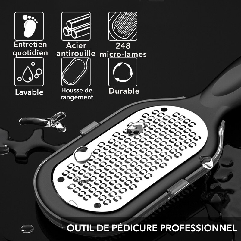 1 Pcs Stainless Steel Callus Remover Foot File Scraper Pedicure Tools Dead dead skin remover for feet foot care