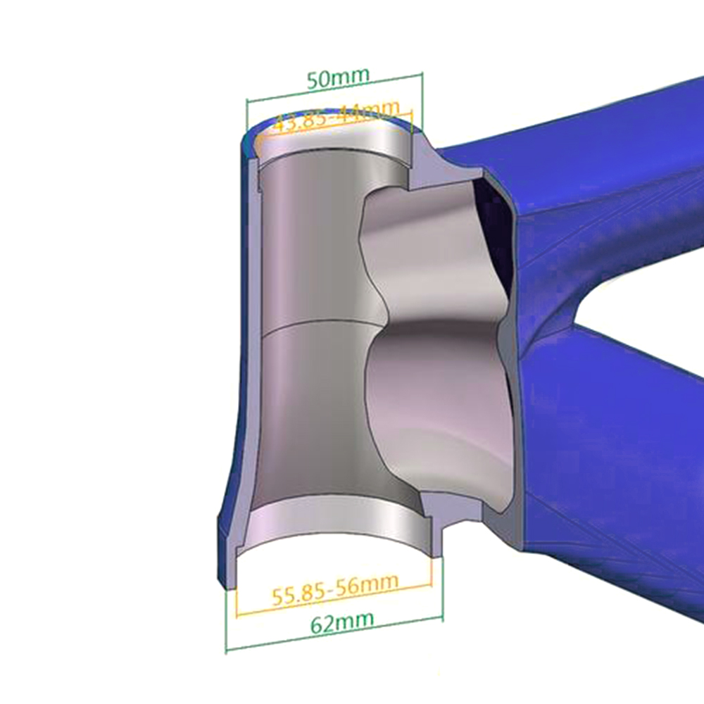 Mountain Bike Road Bike Headset 44mm 56mm Internal Headset CNC 1 1/8"-1 1/2" 1.5 Tapered 28.6 Straight Tube fork 44/56 Headset