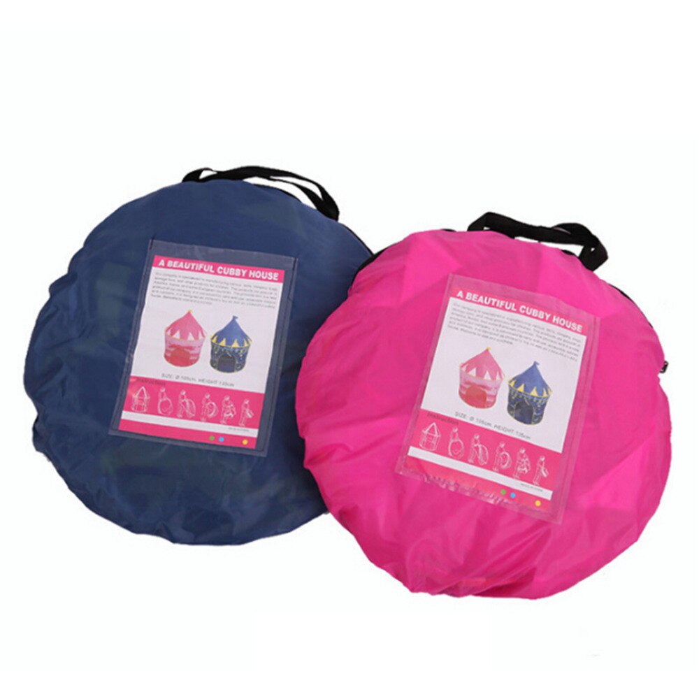 Tenda da gioco portatile pieghevole Tipi Prince tenda pieghevole bambini ragazzo Cubby Play House regali per bambini tende giocattolo all'aperto castello